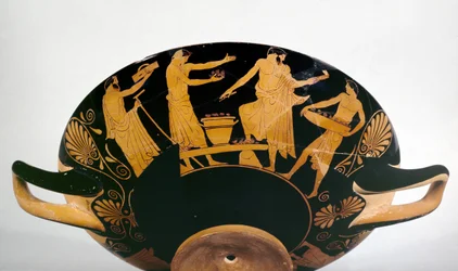 Coupe athénienne à figures rouges